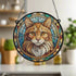 Ginger Cat Stained Glass Effect Suncatcher